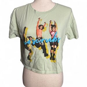 TLC Cropped Graphic Tee - Green